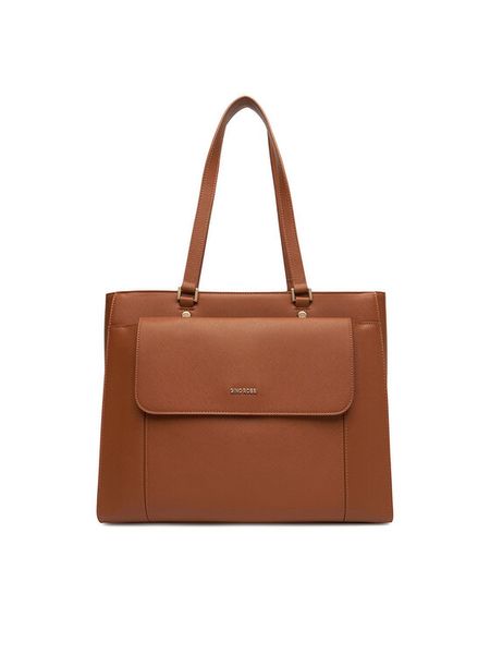 Gino Rossi Torebka EO-PANSY Brązowy. Brązowe torebki do ręki damskie Gino Rossi, bez wzorów, z materiału, bez dodatków. Za 209.99 zł.