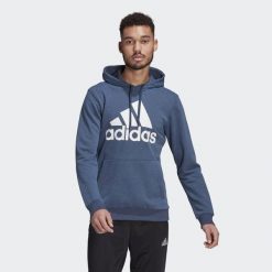 Bluza z kapturem adidas Essentials Big Logo. Białe bluzy męskie Adidas, s, bez wzorów, z kapturem, na fitness i siłownię. Za 165.00 zł.
