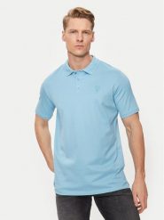 KARL LAGERFELD Polo 745028 542232 Niebieski Regular Fit. Niebieskie koszulki polo męskie KARL LAGERFELD, m, bez wzorów, z bawełny, bez ramiączek. Za 339.99 zł.