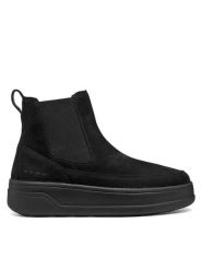 Geox Sztyblety D Spherica Ecub-2 D66WVB 32 C9999 Czarny. Czarne botki damskie Geox, z nubiku, bez obcasa, na płaskiej podeszwie, bez zapięcia. Za 679.99 zł.