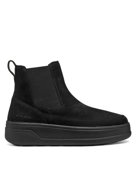 Geox Sztyblety D Spherica Ecub-2 D66WVB 32 C9999 Czarny. Czarne botki damskie Geox, bez obcasa, na płaskiej podeszwie, bez zapięcia. Za 679.99 zł.