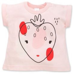 Pinokio Koszulka Dziewczęca Love & Love 104 Różowa. Czerwone bluzki dla dziewczynek Pinokio, bez wzorów, z bawełny, bez ramiączek. Za 35.00 zł.