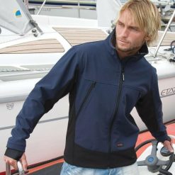 Wodoodporna Wiatroodporna Kurtka Męska Softshell Activity. Czarne kurtki sportowe męskie RESULT, l, z aplikacjami, z elastanu, trekkingowe. Za 216.99 zł.