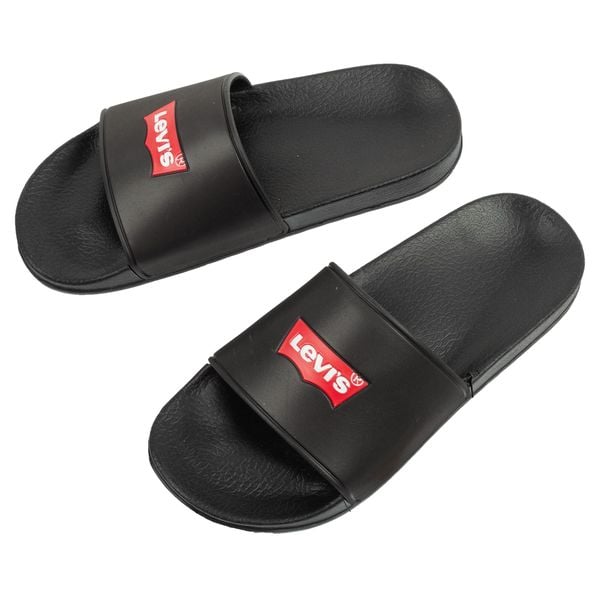 Klapki sportowe damskie laczki Levi's. Białe klapki damskie Levi's, bez wzorów, z materiału, sportowe, bez obcasa. Za 76.99 zł.