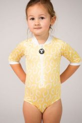 Jednoczęściowy kostium uv dla dziewczynki 146-152, 11-12 lat, Ducksday, Lemon. Stroje kąpielowe dla dziewczynek DucKsday, bez wzorów. Za 199.00 zł.