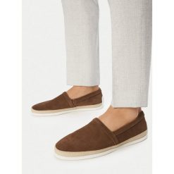 Espadryle GINO ROSSI. Brązowe półbuty na co dzień męskie Gino Rossi, bez zapięcia. Za 183.99 zł.