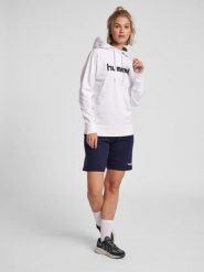 Bluza sportowa z kapturem damska Hummel Go Cotton Logo Hoodie Woman. Białe bluzy damskie Hummel, s, bez wzorów, z bawełny, z kapturem. Za 212.45 zł.