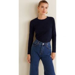 Mango - Sweter Puntoray. Szare swetry damskie Mango, z dzianiny, z okrągłym kołnierzem. W wyprzedaży za 69.90 zł.