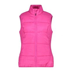 Damska kurtka bez rękawów CMP. Czerwone kurtki sportowe damskie CMP, l, bez wzorów, bez kaptura, trekkingowe. Za 424.00 zł.