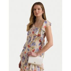 Torebka LAUREN RALPH LAUREN. Białe torebki do ręki damskie Lauren Ralph Lauren, bez wzorów, wizytowe, bez dodatków. Za 806.99 zł.