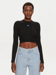 Hugo Sweter Scoovy_B 50518280 Czarny Slim Fit. Czarne swetry damskie Hugo, m, bez wzorów, z syntetyku, bez kołnierzyka, bez ramiączek, bez kaptura. Za 259.99 zł.