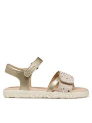 Geox Sandały J Sandal Haiti Girl J658ZC 0NF07 C2012 M Złoty. Żółte sandały dziewczęce Geox, ze skóry, bez zapięcia. Za 239.99 zł.