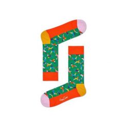 Skarpetki Happy Socks - Holiday XMAS (REI01-7000). Szare skarpety męskie Happy Socks, w kolorowe wzory, z bawełny. Za 34.90 zł.