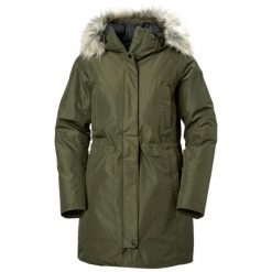 Parka damska Helly Hansen Senja. Zielone parki damskie Helly Hansen, na zimę, bez wzorów, eleganckie, bez kaptura. W wyprzedaży za 1,192.00 zł.