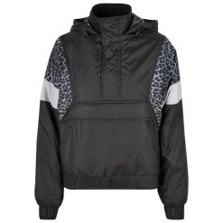 Kurtka Damska Snow Leopard Pull Over Jacket. Czarne kurtki damskie Urban Classics, xs, bez wzorów, bez kaptura. Za 221.99 zł.