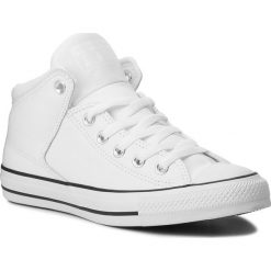 Trampki CONVERSE - Ctas High Street Hi 155277C White/Black/White. Białe trampki męskie marki Converse, z gumy. W wyprzedaży za 259.00 zł.