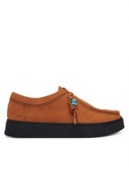 Clarks Półbuty Boxbee Walla 26328027 Brązowy. Brązowe półbuty na co dzień męskie Clarks, ze skóry, bez zapięcia. Za 479.99 zł.