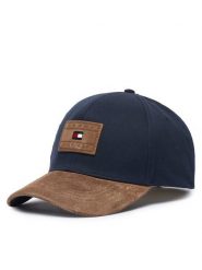 Tommy Hilfiger Czapka z daszkiem Th Flag AM0AM14312 Granatowy. Niebieskie rękawiczki męskie Tommy Hilfiger, bez wzorów, z bawełny. Za 289.99 zł.