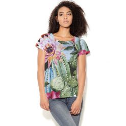 Colour Pleasure Koszulka CP-034 8 niebiesko-zielona r. M/L. Bluzki damskie marki Colour Pleasure. Za 70.35 zł.