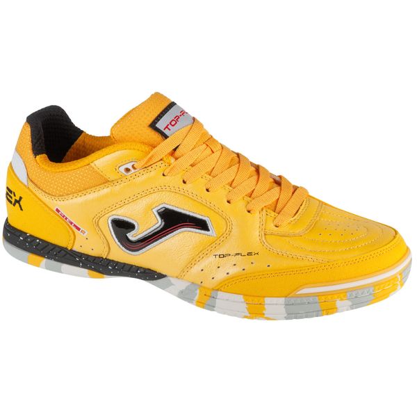 Buty halowe do piłki nożnej męskie, Top Flex 24 TOPW IN. Żółte buty sportowe męskie Joma, z materiału, bez zapięcia, do piłki nożnej. Za 239.99 zł.