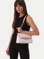 Guess Torebka Lindsey HWSG97 49210 Różowy jasny. Czerwone torebki do ręki damskie Guess, z aplikacjami, ze skóry, bez dodatków. Za 525.99 zł.