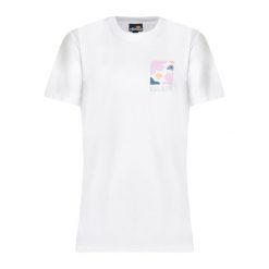 Koszulka damska Ellesse Fortunata. Białe t-shirty damskie Ellesse, l, bez wzorów, casualowe, bez kołnierzyka. Za 79.99 zł.
