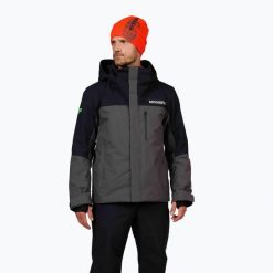 Kurtka narciarska męska Rossignol Hero Velika Insulated. Szare kurtki snowboardowe męskie Rossignol, m, bez wzorów, bez kaptura, narciarskie. Za 1,229.00 zł.