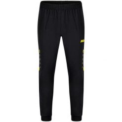 Damskie spodnie dresowe Jako polyester Challenge. Czarne spodnie sportowe damskie Jako, bez wzorów, z dresówki, do piłki nożnej. Za 148.50 zł.