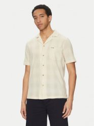 Guess Koszula F5GH03 WH431 Beżowy Regular Fit. Brązowe koszule męskie Guess, l, z aplikacjami, z bawełny, bez kołnierzyka, bez ramiączek. Za 359.99 zł.