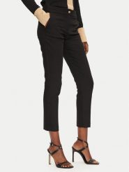 Morgan Chinosy 222-PLIME.F Czarny Slim Fit. Czarne spodnie materiałowe damskie Morgan, bez wzorów, z bawełny. Za 239.99 zł.