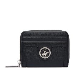 Portfel Beverly Hills Polo Club. Czarne portfele damskie Beverly Hills Polo Club, bez wzorów. Za 79.99 zł.