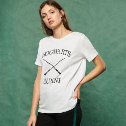 T-shirt Harry Potter - Biały. Białe t-shirty damskie Sinsay. Za 29.99 zł.