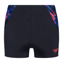 Bokserki kąpielowe męskie Speedo Eco END+ Splice Aquashort. Czarne kąpielówki męskie Speedo, m, bez wzorów, z materiału, do pływania. Za 119.99 zł.
