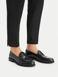 MEXX Loafersy EO-WI44-ANTLER-01 Czarny. Czarne mokasyny damskie Mexx, ze skóry. Za 359.99 zł.