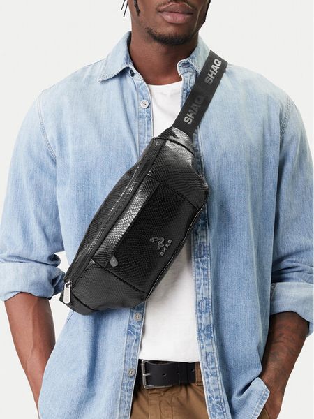 SHAQ Nerka CWBEO-SHAQ-B-001-09 Czarny. Czarne saszetki męskie Shaq, z materiału. Za 99.99 zł.