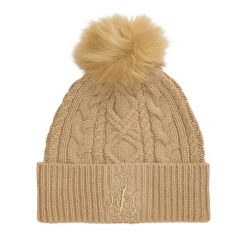 Czapka LAUREN RALPH LAUREN. Brązowe czapki i kapelusze damskie Lauren Ralph Lauren, na zimę, bez wzorów. Za 379.99 zł.