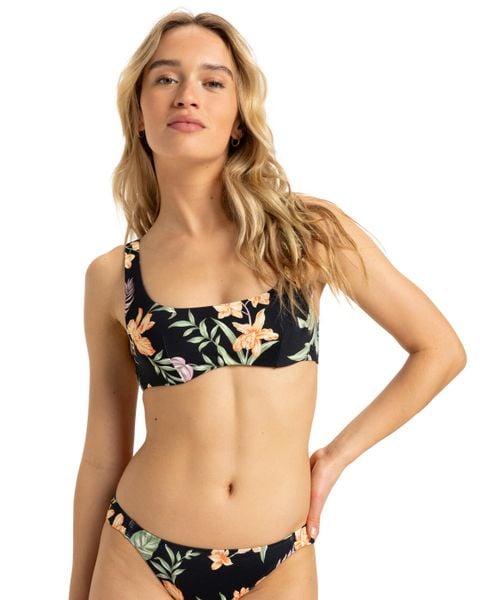Stanik bikini z fiszbinami dla Kobiety PT BEACH CLASSICS Czarny. Czarne bikini damskie Roxy, s, bez wzorów. Za 182.15 zł.