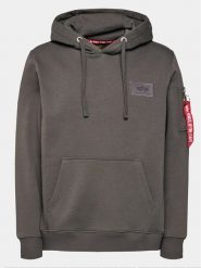Alpha Industries Bluza Back Print 178318 Szary Regular Fit. Szare bluzy męskie Alpha Industries, m, bez wzorów, z bawełny, bez kaptura. Za 239.99 zł.