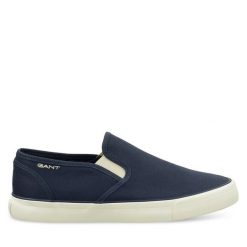 Tenisówki Gant. Niebieskie trampki męskie GANT, bez wzorów, bez zapięcia. Za 189.99 zł.