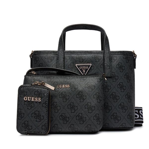 Torebka Guess. Czarne torebki do ręki damskie Guess, z aplikacjami, klasyczne, bez dodatków. Za 359.99 zł.