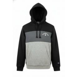Czarna bluza Champion z regulowanym kapturem i kieszenią. Czarne bluzy damskie Champion, xl, bez wzorów, z materiału. Za 370.40 zł.