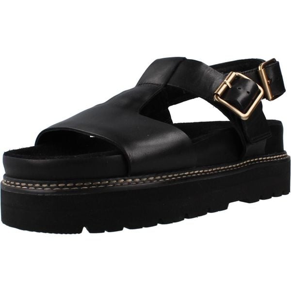 Sandały CLARKS ORIANNA SKY Czarny. Czarne sandały damskie Clarks, bez wzorów, ze skóry, bez obcasa, bez zapięcia. Za 279.99 zł.