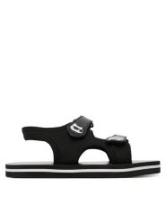 KARL LAGERFELD Sandały Z31183 S Czarny. Czarne sandały chłopięce KARL LAGERFELD, ze skóry, bez zapięcia. Za 165.99 zł.