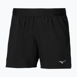 Spodenki do biegania damskie Mizuno Core 5.5. Czarne szorty sportowe damskie Mizuno, bez wzorów, sportowe, do biegania. Za 189.99 zł.