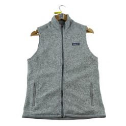 Second life - Kurtka polarowa dla kobiet - Stan dobry. Szare kurtki damskie Patagonia, bez wzorów, z polaru, bez kaptura, trekkingowe. Za 169.16 zł.