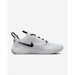 Buty halowe Nike Air Zoom Hyperace 3. Białe obuwie sportowe damskie Nike, bez wzorów, z syntetyku, do siatkówki. Za 499.99 zł.
