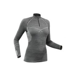 Koszulka narciarska 900 XWARM damska. Szare t-shirty damskie WED'ZE, xs, bez wzorów, z elastanu, bez kołnierzyka. Za 219.99 zł.