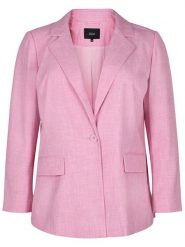 Zizzi Marynarka M90007A Różowy Regular Fit. Czerwone żakiety damskie Zizzi, m, bez wzorów, z syntetyku. Za 469.99 zł.