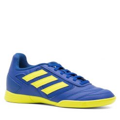 Sneakersy adidas. Niebieskie trampki i tenisówki chłopięce Adidas, bez wzorów, bez zapięcia. Za 159.99 zł.