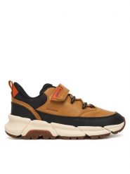Geox Sneakersy J Flexyper Plus J56LCA 0MEFU C2006 S Żółty. Żółte buty sportowe chłopięce Geox, bez wzorów, ze skóry, bez zapięcia. Za 229.99 zł.